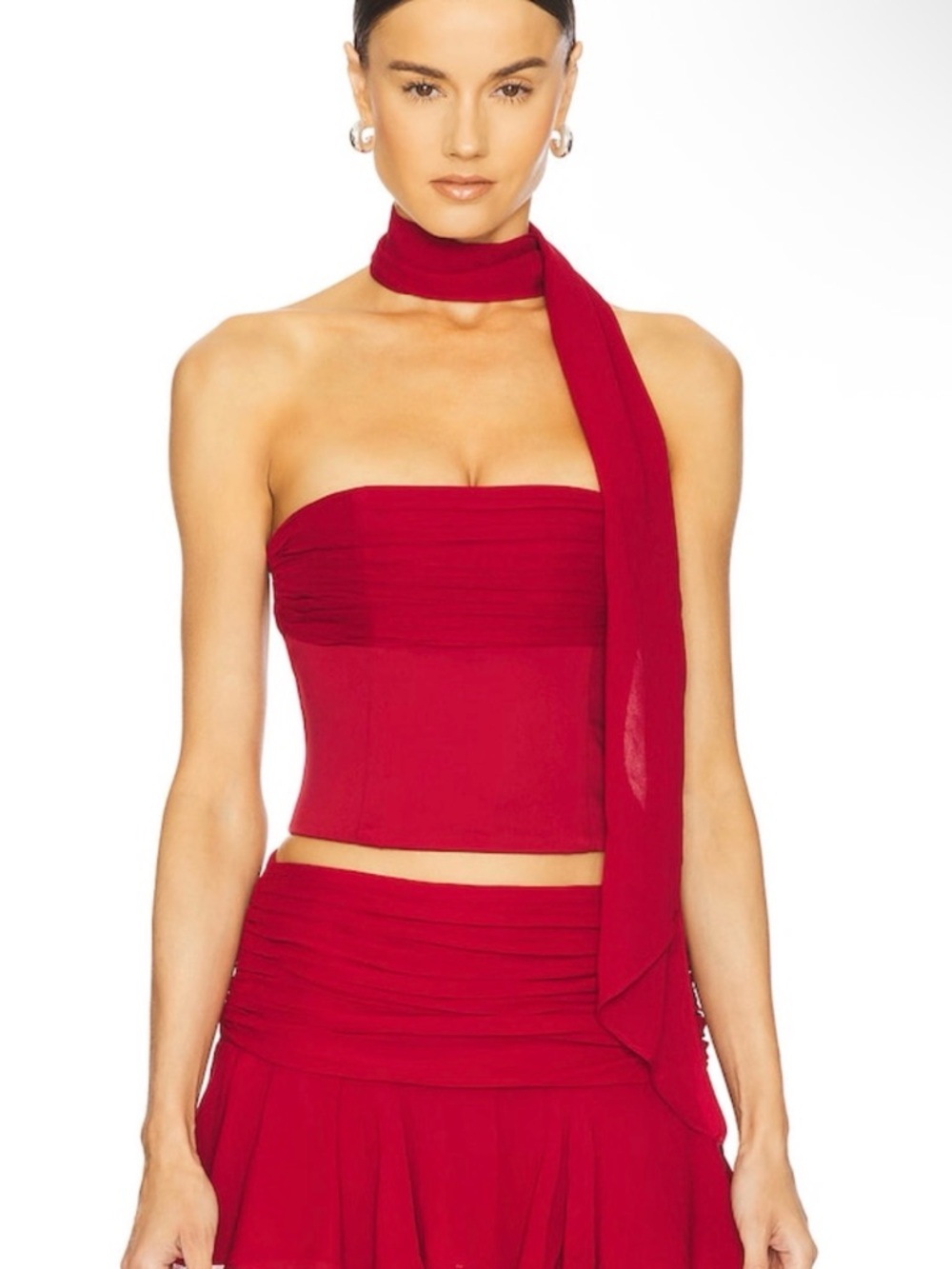 Loba-Monica Corset in Red